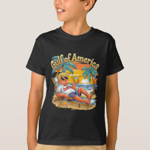 Camiseta Golfo Retro Da América Est 2025 Vintage Beach Vaca