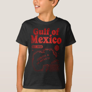 Camiseta Golfo Retroativo Do México Desde 1550 Golfo Histór