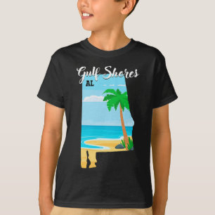Camiseta Golfo Shores Al Vintage Orange Beach Alabama Trip