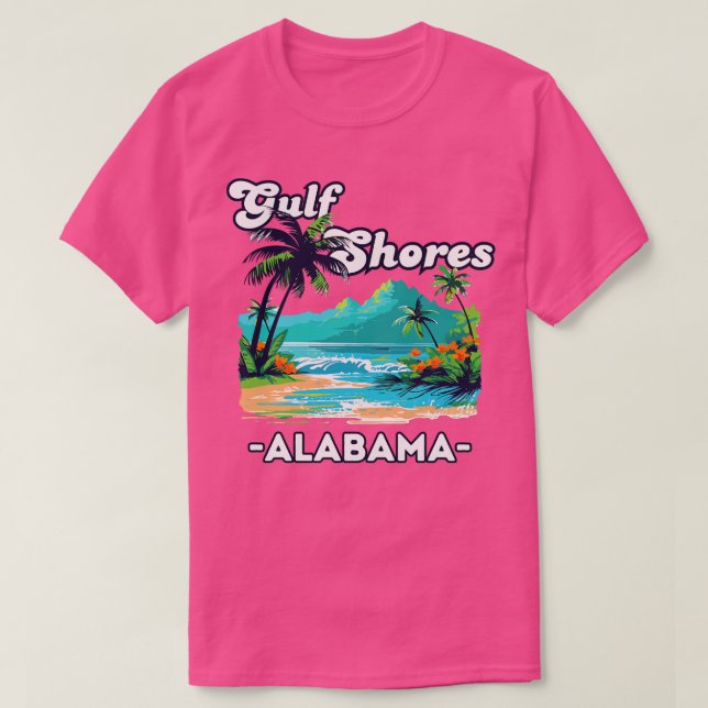 Camiseta Golfo Shores Alabama TShirt 1 (Frente do Design)