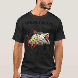 Camiseta Goliath Tigerfish Peixe 80's Monstro Aquarista