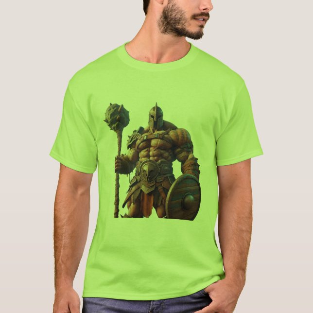 Camiseta Goliath With a Club on a Short Sleeve Green (Frente)