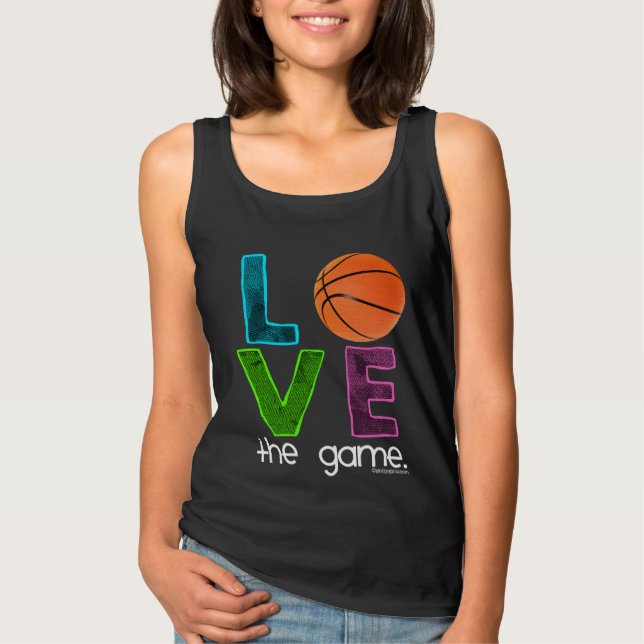 Camiseta Golly meninas: Basquetebol - ame o jogo (Frente)