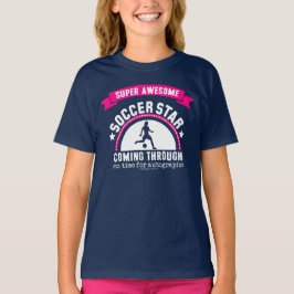 Camiseta Golly meninas: Estrela de futebol impressionante