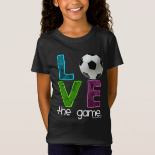 Camiseta Golly meninas: Futebol - ame o jogo