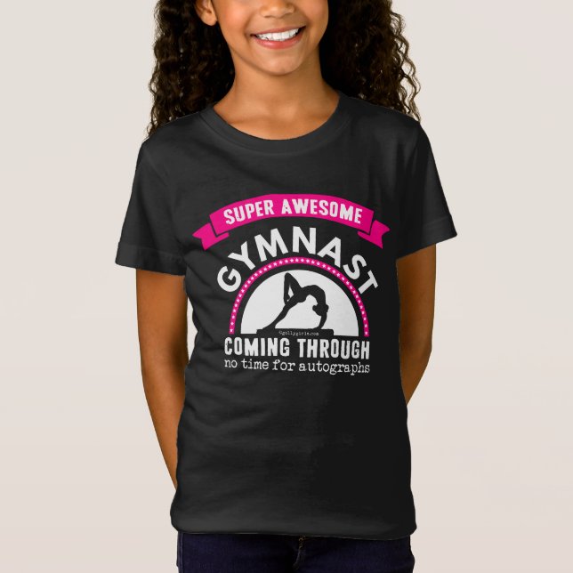 Camiseta Golly meninas: Gymnast impressionante super que (Frente)