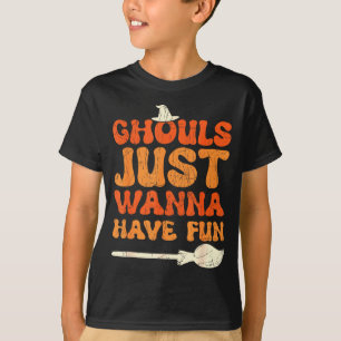 Camiseta Golos apenas querem se divertir halloween bruxa en