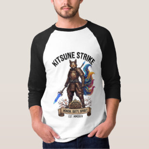 Camiseta Golpe de Kitsune Honra Dever Espírito Arte