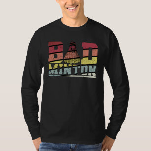 Camiseta Golpes do Esporte de Raquete de Badminton