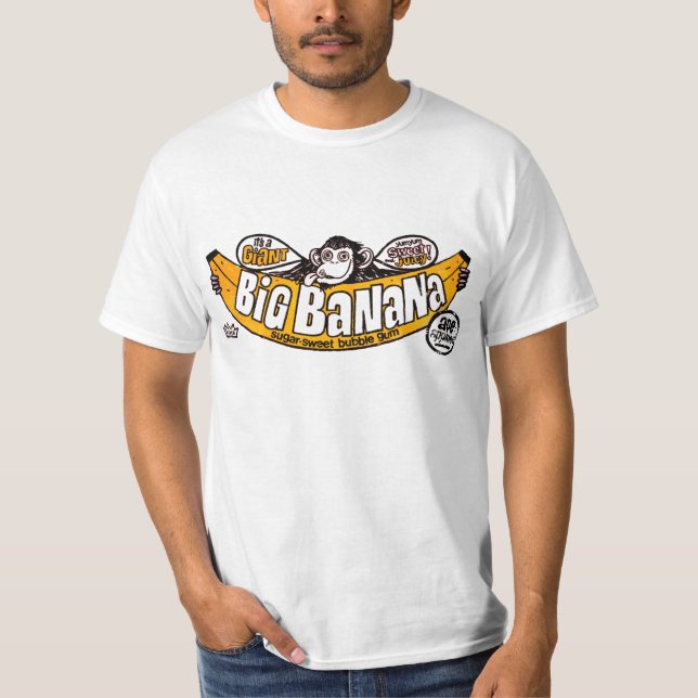 Camiseta Goma grande engraçada da banana (Frente)