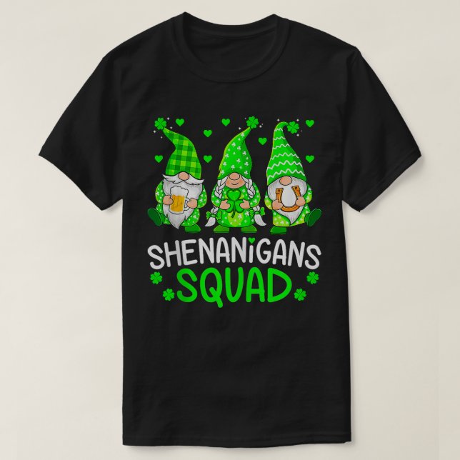 Camiseta Gomnes Shenanigans Squad Orgulhosa St Patricks D (Frente do Design)