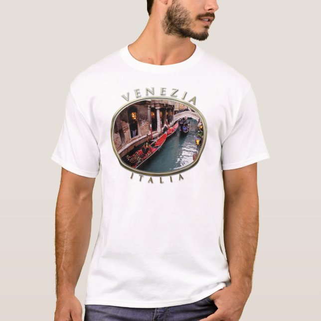 Camiseta Gôndola em um canal Venetian (Frente)