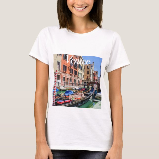 Camiseta Gôndola tradicional em Veneza (Frente)
