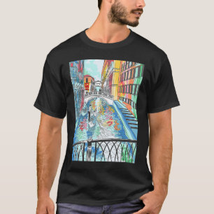 Camiseta Gondoleiro de Veneza na Gôndola Cor