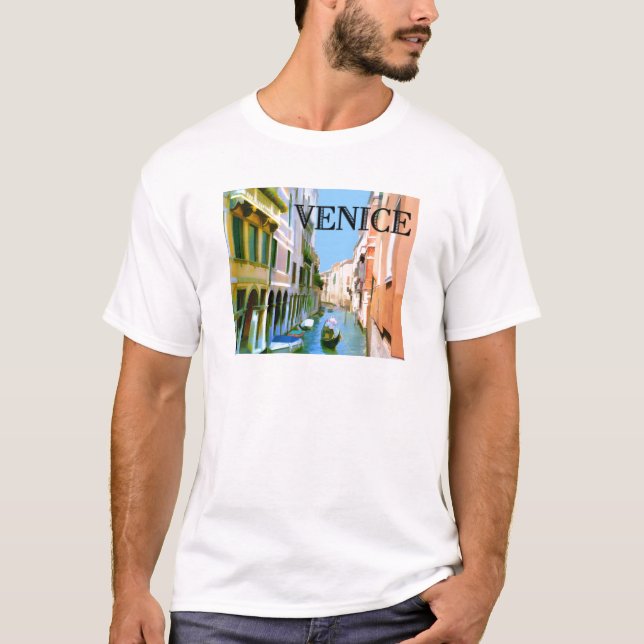 Camiseta Gondolier no canal em Veneza (Frente)