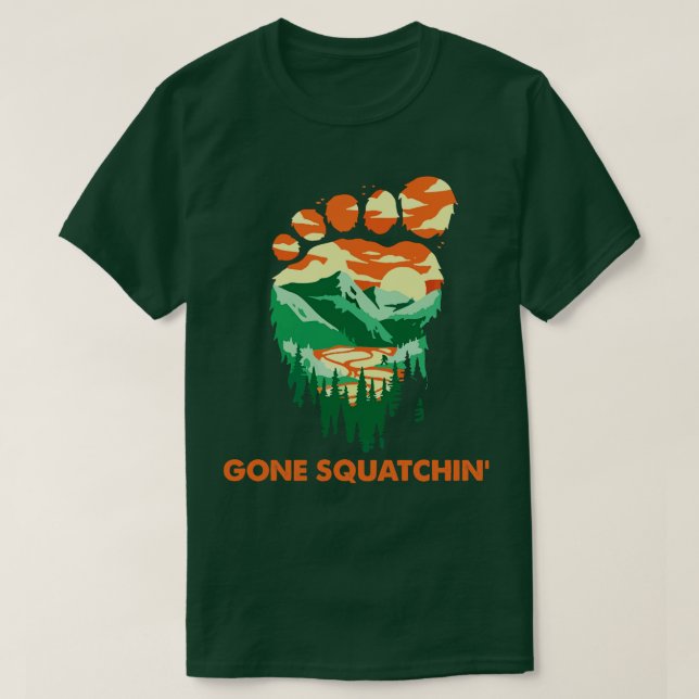 Camiseta Gone Squatchin (Frente do Design)