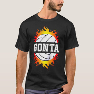 Camiseta Gonta Nomeia Bola De Jogadores De Voleibol E Net S