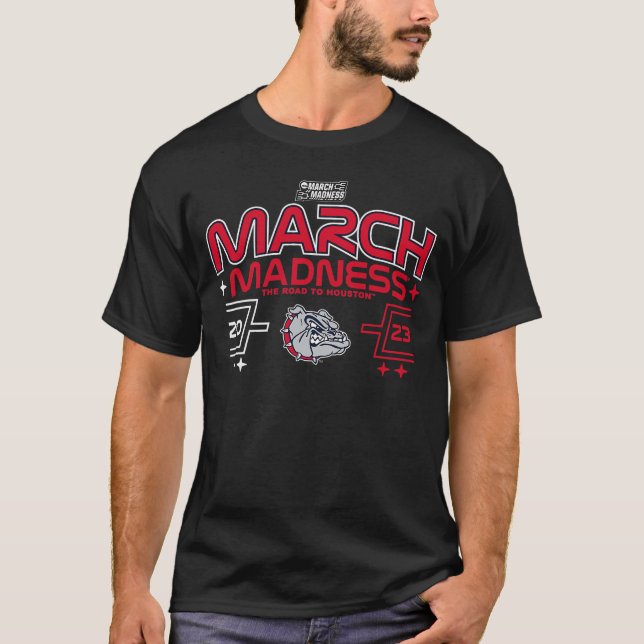 Camiseta Gonzaga Bulldog Marcha Madness Basball (Frente)