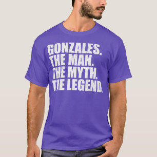 Camiseta Gonzales GonzalesGonzales Nome da família Gonzales