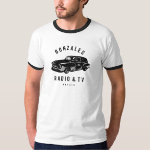 Camiseta Gonzales Radio & TV Repair Men's Ringer T-Shirt