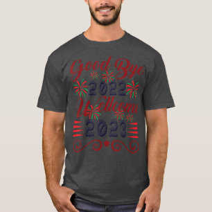 Camiseta Good Bye 2022 Welcome 2023 Happy New Chinese Rabbi