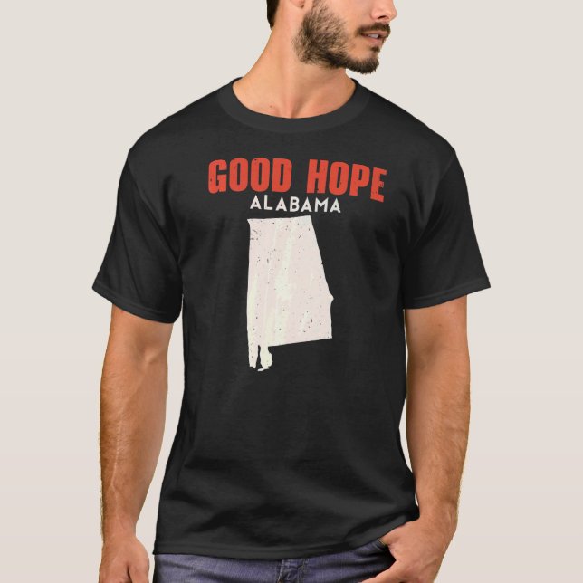 Camiseta Good Hope Alabama EUA State America Viagem (Frente)
