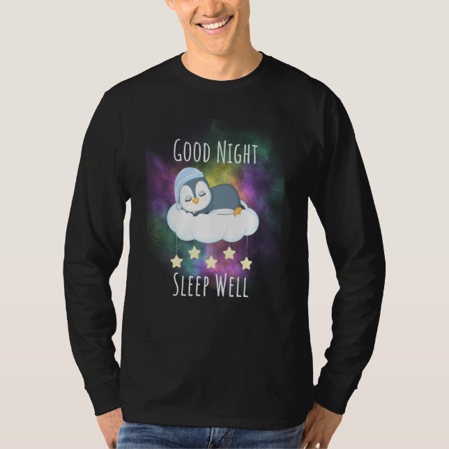 Camiseta Good night sleep well Penguin For Kids (Frente)
