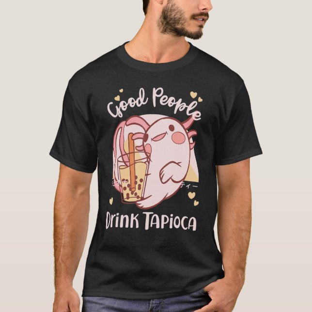 Camiseta Good People Drink Tapioca Bubble Boba Tea (Frente)