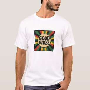 Camiseta Good Vibes Retro Reggae Shirt