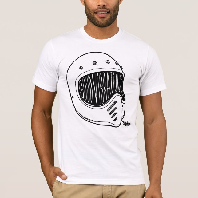 Camiseta Good Vibrations Mº0ne by 8negro. (Frente)