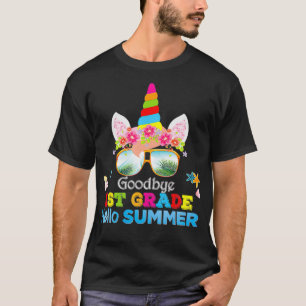 Camiseta Goodbye 1rua Grau Alô Verão Unicórnio Primeiro Fér
