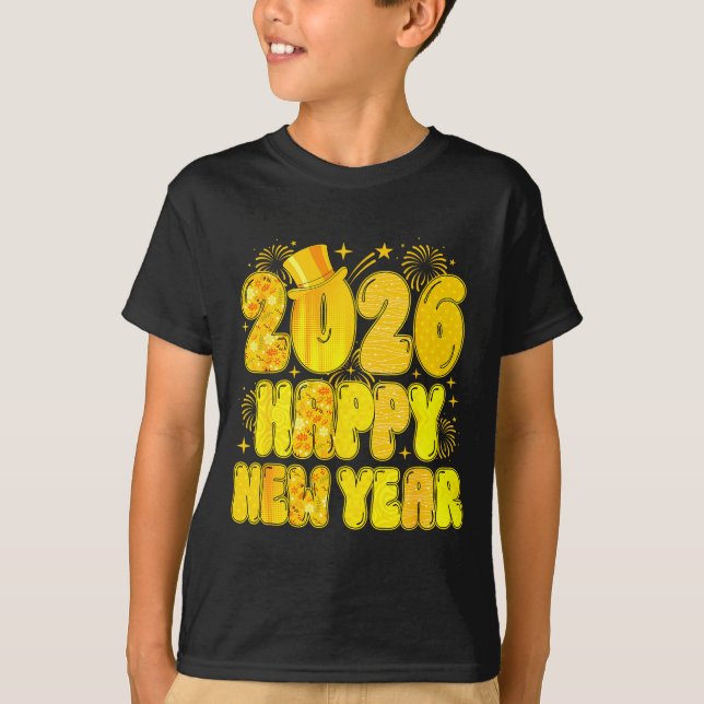 Camiseta Goodbye 2025 Happy New Year 2026 Women Girl Kids  (Frente)