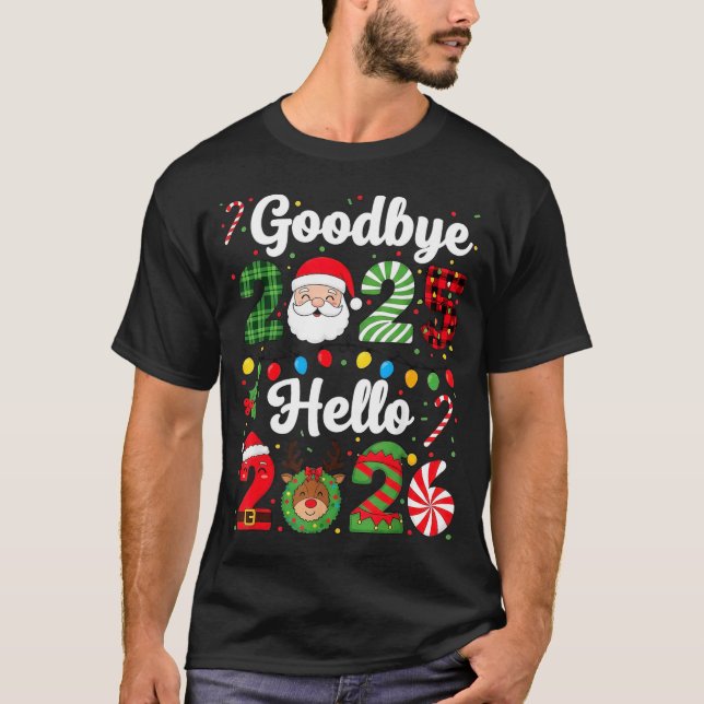 Camiseta Goodbye 2025 Hello 2026 Happy New Year Countdown P (Frente)