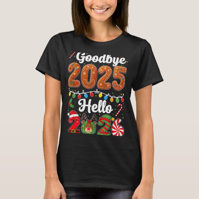 Camiseta Goodbye 2025 Hello 2026 Happy New Year's Eve Chris (Frente)