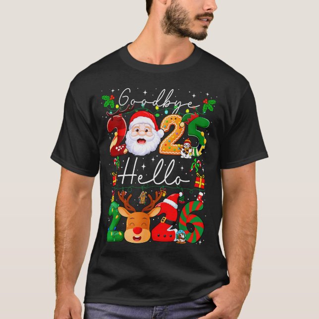 Camiseta Goodbye 2025 Hello 2026 Happy New Year's Eve Chris (Frente)
