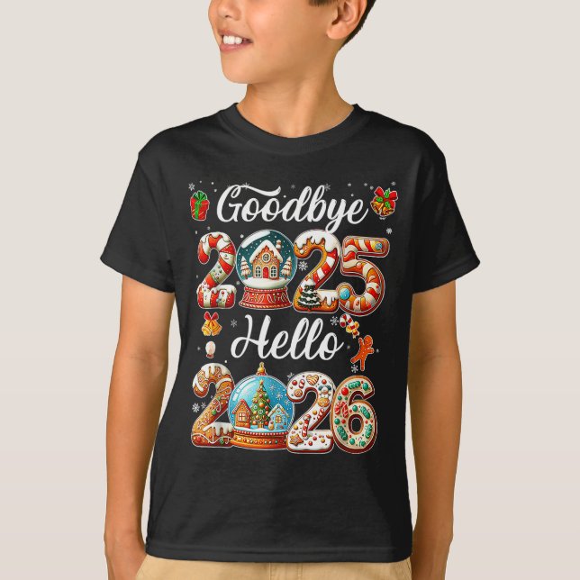 Camiseta Goodbye 2025 Hello 2026 Happy New Year's Eve Chris (Frente)