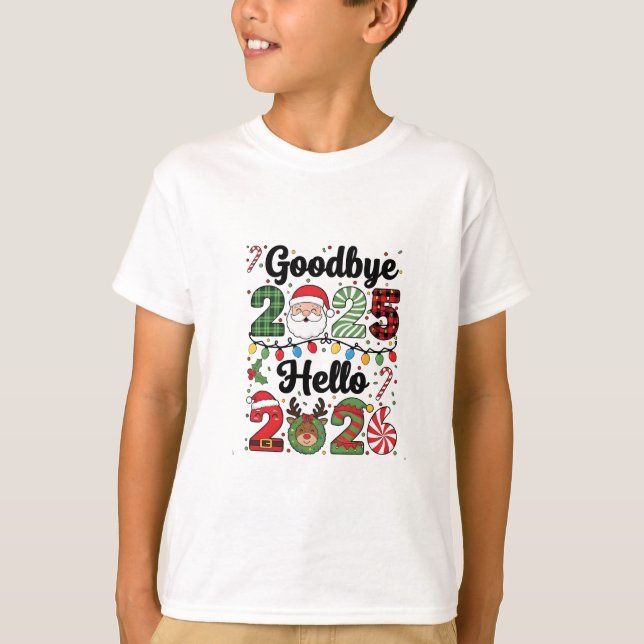 Camiseta Goodbye 2025 Hello 2026 New Year Resolution   (Frente)