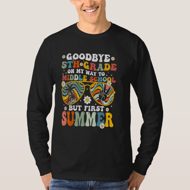 Camiseta Goodbye 5th Grade Graduation To Middle School Hell (Frente)
