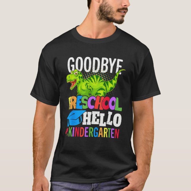 Camiseta Goodbye Kindergarten Hello 1st Grade School Gradua (Frente)