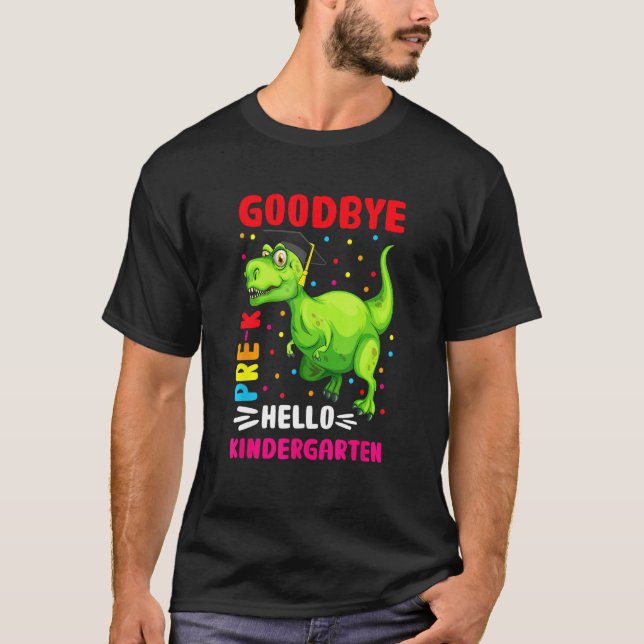 Camiseta Goodbye Kindergarten Hello 1st Grade School Gradua (Frente)