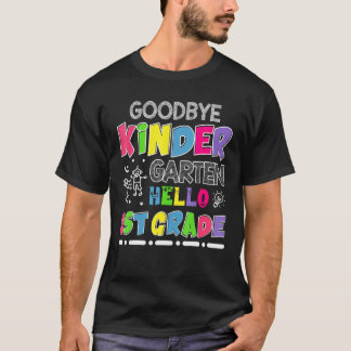 Camiseta Goodbye Kindergarten Hello Second Grade Graduation