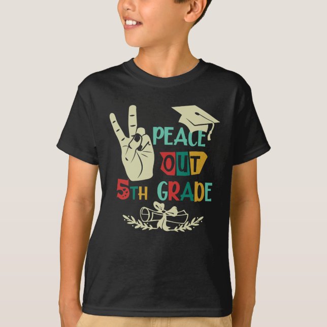 Camiseta Goodbye Peace Out 5 Grau Formando Quinto Grau (Frente)