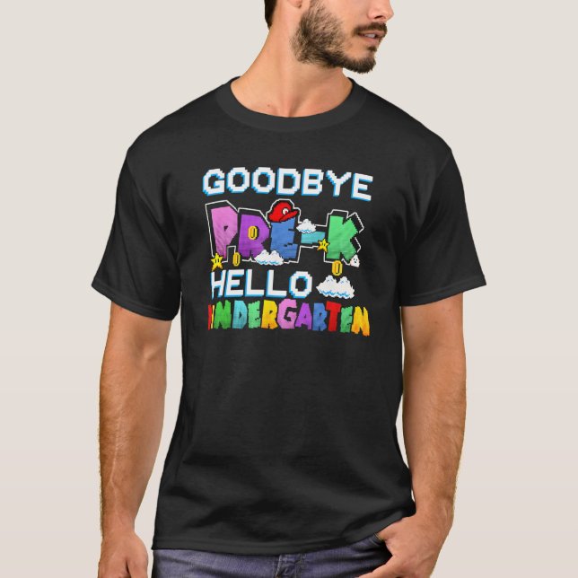 Camiseta Goodbye Pre K Hello Kindergarten Last Day Of Schoo (Frente)