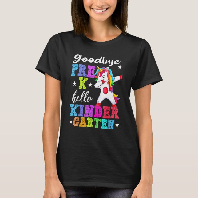 Camiseta Goodbye Preschool Graduation Hello Kindergarten Pr (Frente)