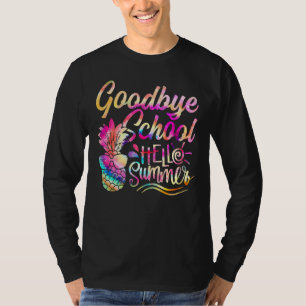 Camiseta Goodbye School Hello Estudantes de Verão Professor