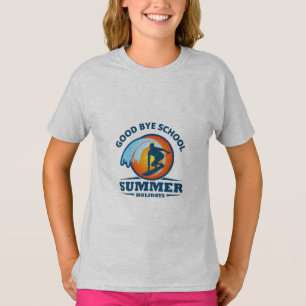 Camiseta Goodbye School Hello Summer Beach T-Shirt