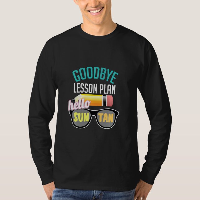 Camiseta Goodbye School Hello Summer Beach Vacing (Frente)