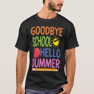 Camiseta Goodbye School Hello Summer Happy Professor do Dia