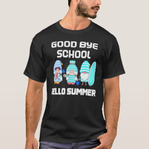 Camiseta Goodbye School Hello Summer Vacations Gnomos Stude