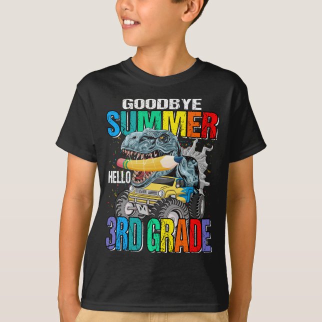 Camiseta Goodbye Summer Hello Monster Truck do 3º ano  (Frente)